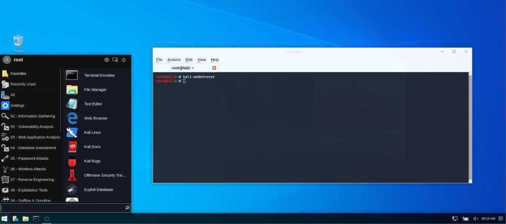 Windows Gorunumlu Kali Linux Siber Guvenlik Web Tr